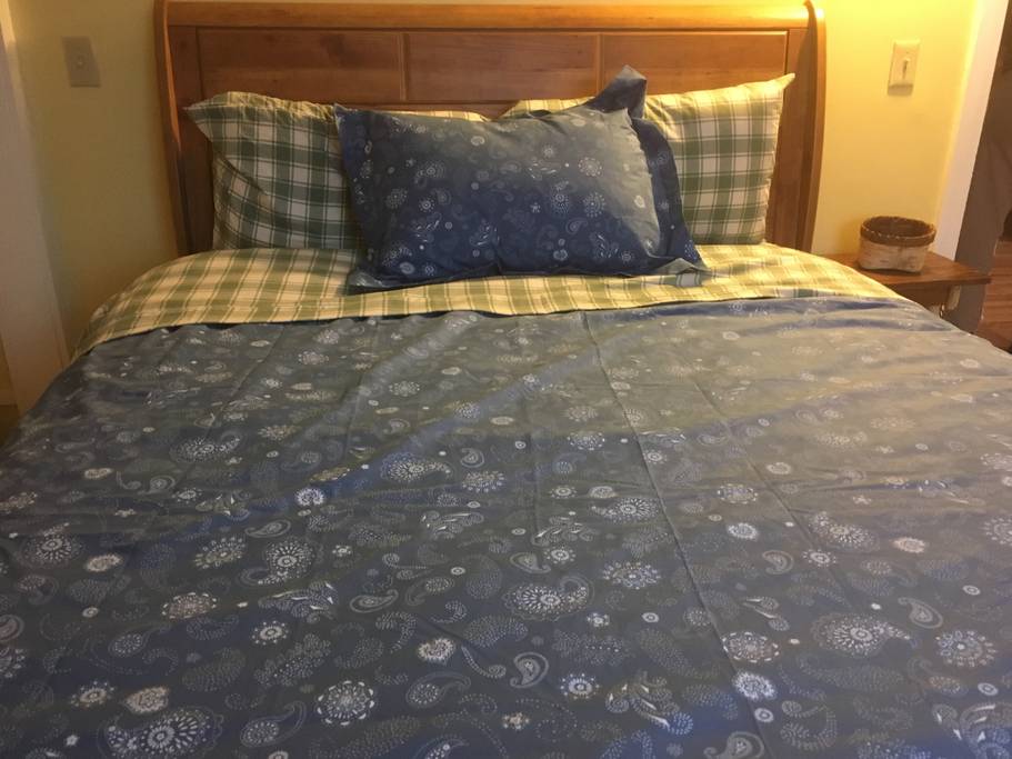 Brand new mattresses, organic wool comforters & pillows.